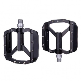 MiOYOOW 1 Pair Bicycle Pedals, Non-Slip Bicycle Platform Flat Aluminum Alloy Ultralight Bearing Pedals for Mountain Road Bike