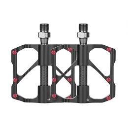 MiOYOOW Mountain Bike Pedal MiOYOOW Mountain Bike Pedal, Bicycle Wheel Pedals Lightweight Wide Platform Pedal with 3 Bearing for 9 / 16 in Road Mountain Racing Bike