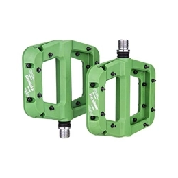 MJJCY Spares MJJCY density Ultralight Seal Bearings Mountain Bike Pedals Platform Bicycle Flat Alloy Pedals Ultralight Pedal Non-Slip Alloy Flat Pedals Spindle (Color : 02)