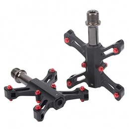 MMFHG Spares MMFHG Bicycle pedal 1Pair Aluminum Alloy Flexible Ultra Light Accessories Road Bike 3 Bearings Outdoor Bicycle Pedal Durable Flat Non Slip