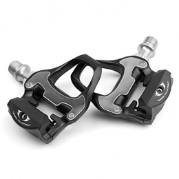 MMFHG Spares MMFHG Bicycle pedal Bicycle Pedals Sports Folding Racing Bike Cycling Bearing Aluminum Alloy Pedals + 2 Safe Buckles