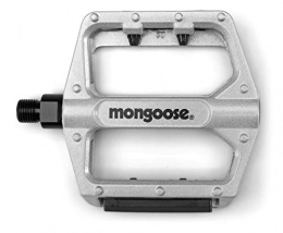 Mongoose Mountain Bike Pedal Mongoose Unisex's Mountain Bike Pedals, Silver, Adult