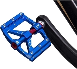 GOOSMI Spares Mountain Bicycle Pedals, pedals, Bicycle Pedals, Bike Pedal MTB Road Purple Aluminum Alloy Platform 3 Sealed Bearing Ultralight Cycling Bike Pedals (Color : Blauw)