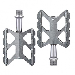 Aquila Spares Mountain Bike Anti-slip Durable Bike Pedals, Ultra-light Aluminum Alloy Bicycle Pedal, Sealed Bearing Cycling Bike Pedals Provide A Variety Of Colors Options ( Color : Grey , Size : 11x6cm(4x2inch) )