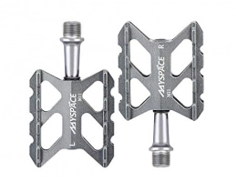 WANYD Mountain Bike Pedal Mountain Bike Bearing Pedals, Road bike pedals ultra-light aluminum alloy pedal-D11 titanium color_one size