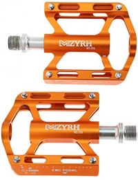 WANYD Mountain Bike Pedal Mountain Bike Bearing Pedals, Three-bearing aluminum alloy mountain bike pedal-orange