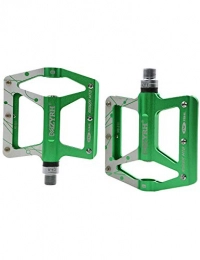 WANYD Spares Mountain Bike Bearing Pedals, Three-bearing aluminum alloy urban bicycle pedals-green