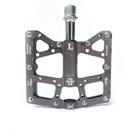 Aaren Mountain Bike Pedal Mountain Bike Bicycle Pedal Aluminum Alloy Bearing Bearing Pedal Bicycle Bicycle Accessories Easy Installation (Color : Gray)
