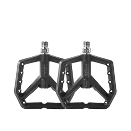 ALEFCO Spares Mountain Bike Bicycle Pedals UltraLight Road Bike Pedals Nylon Pedal For Universal Mountain Bike Bicycle Pedal Widened Ultralight Seal Du Bearing Mtb Bicycle Pedals Accessories (Black)