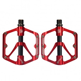 PPKZY Mountain Bike Pedal Mountain Bike Bicycle Ultra Light Pedal Bearing Bicycle Bicycle Bicycle Sealed Bearing Pedal Plastic Anti-skid Splint Bicycle Parts (Color : Red)