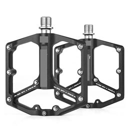 JEMETA Spares Mountain Bike Pedal Aluminum Alloy Enlarged And Widened Non-slip Pedal Bearing Pedal replace (Color : Black)