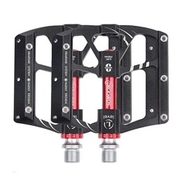 Mountain bike pedal Aluminum alloy pedal 3-bearing non-slip bicycle pedal suitable for standard 9/16"spindle suitable for BMX, MTB, MTB, etc.