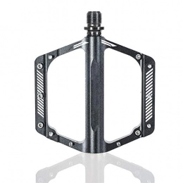 Aaren Mountain Bike Pedal Mountain Bike Pedal Bicycle Equipment Pedal Pedal Ultra Light Aluminum Alloy Pedal Universal Easy Installation (Color : Black)