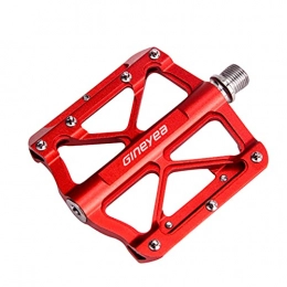 SUOSUO Spares Mountain Bike Pedal Bicycle Platform Flat Pedal Ultralight MTB BMX Bicycle Cycling Road Bike Hybrid Pedals for 9 / 16 inch / 1 Pair(2-red 21cmx12cm)