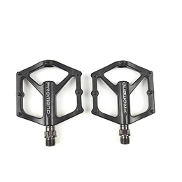 CNRTSO Mountain Bike Pedal Mountain Bike Pedal Lightweight Aluminum Alloy Anti-Slip Platform Sealed Bearing Pedals for BMX Road MTB Bicycle Bike Accessory Bike pedals (Color : Black)