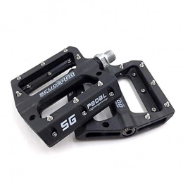 BGGPX Mountain Bike Pedal Mountain Bike Pedal MTB Pedals Bicycle Flat Pedals Nylon Fiber MTB Cycling Anti-skid Foot Pedal Sports Accessories (Color : Black)