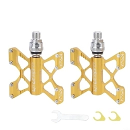 Lioaeust Spares Mountain Bike Pedals, 14mm Quick Release Pedal Widened Non-Slip Ultralight Aluminum Alloy Du Sealed Bearing For Mountain Bike(C)