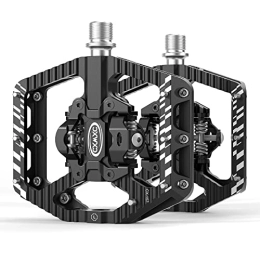 CXWXC Mountain Bike Pedal Mountain Bike Pedals - 3 Sealed Bearing Clipless Pedals - 9 / 16" CNC Machined Cr-Mo Axle MTB Bike Pedals