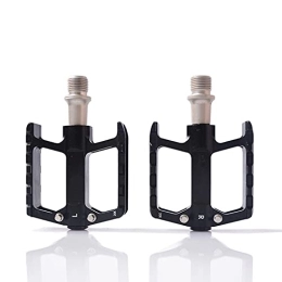 ZWEBY Spares Mountain Bike Pedals Accessories with Lightweight Aluminum Alloy Bearing Road Bicycle Pedal Anti-Slip (Color : Noir, Size : 10.5x7cm)