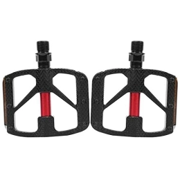 ZWEBY Spares Mountain Bike Pedals Adjustable Bike Pedals Mountain Road Bicycle Pedal Anti-Slip (Color : Red, Size : 9.5x7.5x1.5cm)