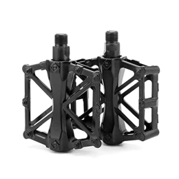 suluxomi Spares Mountain Bike Pedals, Aluminum Alloy Pedals, Road Bike / MTB / BMX Pedals, 3 Bearings 9 / 16’’ CNC Process Bearing Pedals, Universal Lightweight Pedals (One Pair) (black)