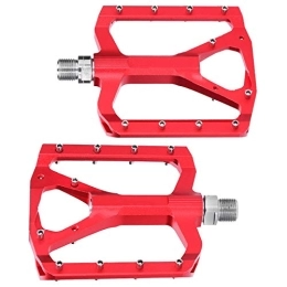 Alomejor Mountain Bike Pedal Mountain Bike Pedals Anti‑Skid Bike Pedal Bicycle Modified Pedal for Aluminum Alloy Bearings Pedal(red)
