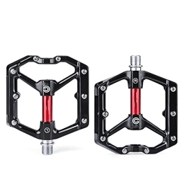 ZWEBY Spares Mountain Bike Pedals Bearing Bike Pedals Bicycle Pedals Aluminum Pedal for Bikes Parts Sealed Anti-Slip (Color : Red, Size : 10.5x10.4x2.3cm)