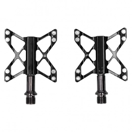 Shanrya Spares Mountain Bike Pedals, Bicycle Platform Lightweight Flat Pedals Non‑Slip Pedals for Road Bike for Outdoor