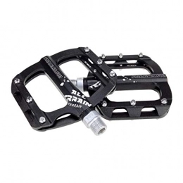 TTBDY Mountain Bike Pedal Mountain Bike Pedals, BMX MTB 9 / 16 Bicycle Pedals Platform Aluminum Alloy Strong and Sturdy Flat Pedals, Black