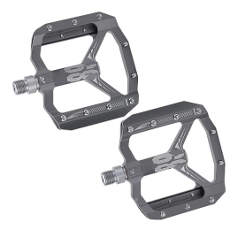 BROLEO Spares Mountain Bike Pedals, Cycling Platform Pedals Aluminum Alloy Bicycle Pedals for Bicycle Replace for Cycling (Grey)