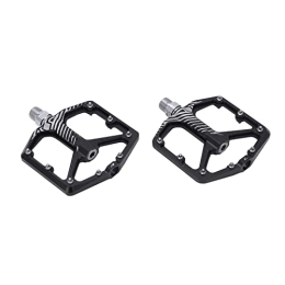 Gatuxe Mountain Bike Pedal Mountain Bike Pedals, High Performance Integrated Crack Resistance Scratch Resistance Non Slip Bike Bearing Pedals for Folding Bikes for City Bikes(black)