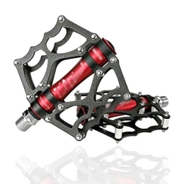 Samine Spares Mountain Bike Pedals Lightweight Bicycle Cycling Aluminum Alloy Road Pedal Red