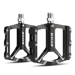MirOdo Mountain Bike Pedal Mountain Bike Pedals Lightweight Hollowed Aluminum Alloy 3-bearing Pedals 9 / 16" Self-lubricating DU Sealed Bearing Pedals For MTB Road Bikes Folding Bikes Power-assisted Bikes Etc.