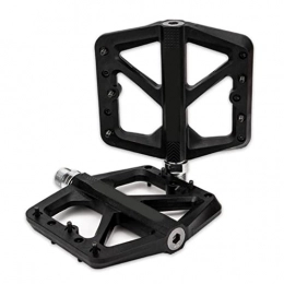 Uayasily Spares Mountain Bike Pedals, Lightweight Nylon Fiber Bicycle Flat Pedals for Road Bmx Mtb 1pair-black