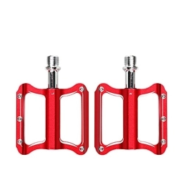 ZWEBY Spares Mountain Bike Pedals Mountain Bicycle Pedals MTB Folding Bike Pedals Bicycle Road Bike Pedals Anti-Slip (Color : Red, Size : 10.5x8.15cm)