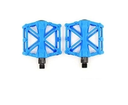 JBHURF Spares Mountain bike pedals, mountain bikes, no boxed pedals, all aluminum alloy material, non-slip, enlarged and widened, all aluminum stepped X-shaped pedal accessories, riding equipment 9 / 16 inches, suita