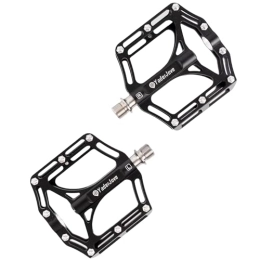 Mountain Bike Pedals MTB Pedals Hollow Out Lightweight Design Standard 9/16" Titanium Alloy Spindle （Black ）