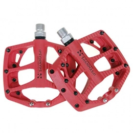 BENGNCN Mountain Bike Pedal Mountain Bike Pedals Pedals Bike Pedal Cycling Accessories Road Bike Pedals Mountain Bike Accessories Flat Pedals Cycle Accessories Bike Accessories red, free size