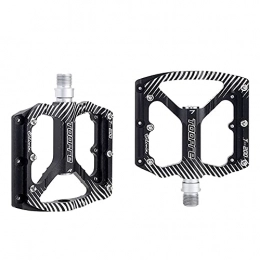 zjyfyfyf Spares Mountain Bike Pedals Road Bike Pedals Aluminum Alloy Spindle 9 / 16 Inch with Sealed Bearing Anti-skid and Stable Mountain Bike Flat Pedals for Mountain Bike BMX and Folding Bike ( Color : Black )