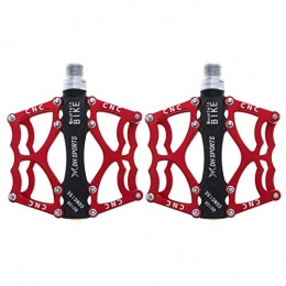 GuangLiu Spares Mountain Bike Pedals Road Bike Pedals Bicycle Pedals Metal Bike Pedals Bicycle Accessory Tape Outdoor Bicycle Accessories red, free size