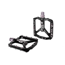 FOUNCY Mountain Bike Pedal Mountain Bike Pedals, Road Bike Pedals Ultralight Bicycle Pedal All Mtb Mountain Bike Pedal Material Bearing Aluminum Pedals (Color : Black)
