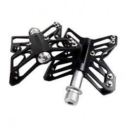 Nicejoy Mountain Bike Pedal Mountain Bike Pedals Road MTB Hybrid Bicycle Cleats Antiskid Durable Road Bicycle Flat Aluminum Alloy CNC Machined Anti-Skid Pins MTB Accessories 2pcs
