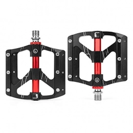 BJYX Spares Mountain Bike Pedals, With Aluminum Alloy Platform And 3 Sealed, Ultra-light Bearings (Color : Black)