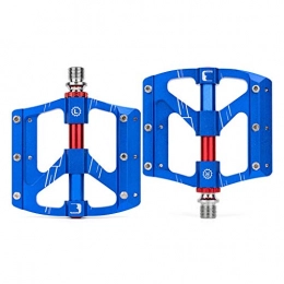 BJYX Mountain Bike Pedal Mountain Bike Pedals, With Aluminum Alloy Platform And 3 Sealed, Ultra-light Bearings (Color : Blue)