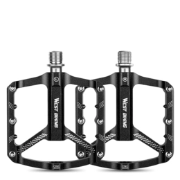 TS TAC-SKY Mountain Bike Pedal Mountain Bike Reflective 3 Bearing Pedals Lightweight Aluminum Alloy Non-Slip Road Bike Flat Pedals For MTB BMX (Color : #1)