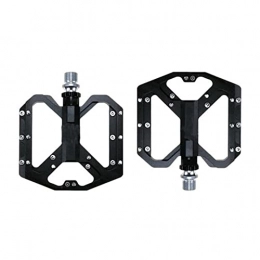 BUYYUB Spares Mountain Non-slip Bike Pedals, Platform Bike Flat Alloy Pedals, 9 / 16 Inch 3 Bearings, Suitable for Road Mountain Bike