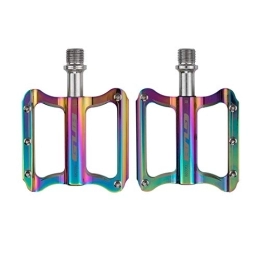 MOVIGOR Spares MOVIGOR Bicycle Pedals, DU+Bearings+Colorful Plating Aluminum Body+CR-MO Axle, Non-Slip 9 / 16" Spindle Mountain Bike Pedals MTB BMX Road Pedals