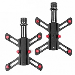 MPGIO Spares MPGIO 1 Pair Bicycle Road Pedal 3 Bearings Aluminum Alloy Ultralight for Foldable Bike Pedal Cycling Accessories Mountain Bike Pedal(Color:R50)