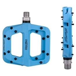 LXY Mountain Bike Pedal MTB Bike Pedal Nylon 3 Bearing Composite 9 / 16 Mountain Bike Pedals High-Strength Non-Slip Bicycle Pedals Surface for Road BMX MT (Color : Light blue)