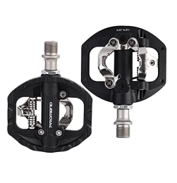 HOMELYLIFE Spares MTB Bike Pedals Dual Platform, Compatible with Shimano SPD Mountain Clipless Pedals, 3-Sealed Bearing Lightweight Nylon / Forged Steel Bicycle Pedals for BMX Spin Exercise Peloton Trekking Bike